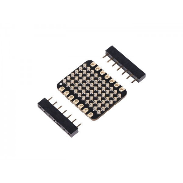 RGB MATRIX 6x10 สําหรับ XIAO และ QT Py 1mmx1mm WS2812B LED 21 x 17.5 มม.ขนาดนิ้วหัวแม่มือสวมใส่
