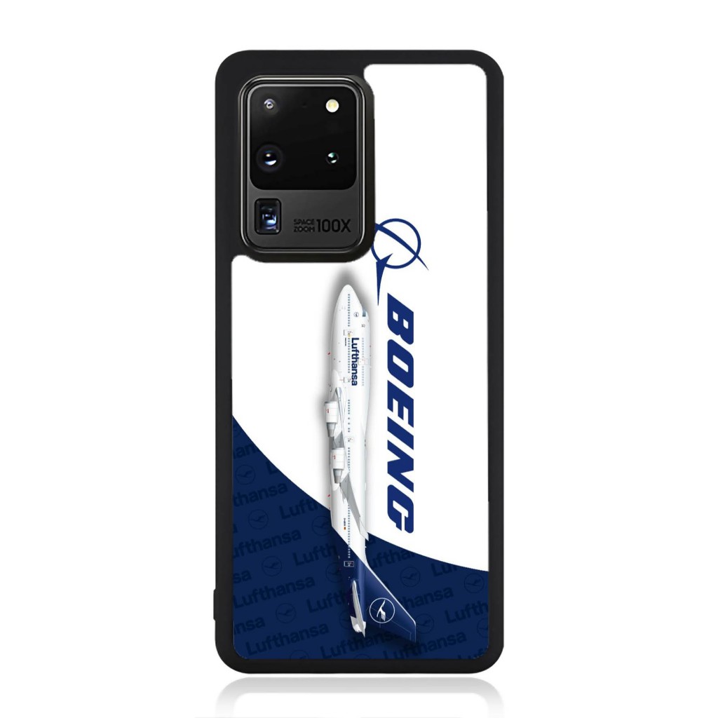 Samsung Note 20 10 9 8 7 Plus ultra Lite Edge TPU Softcase Custom Lufthansa Boeing 747 Case