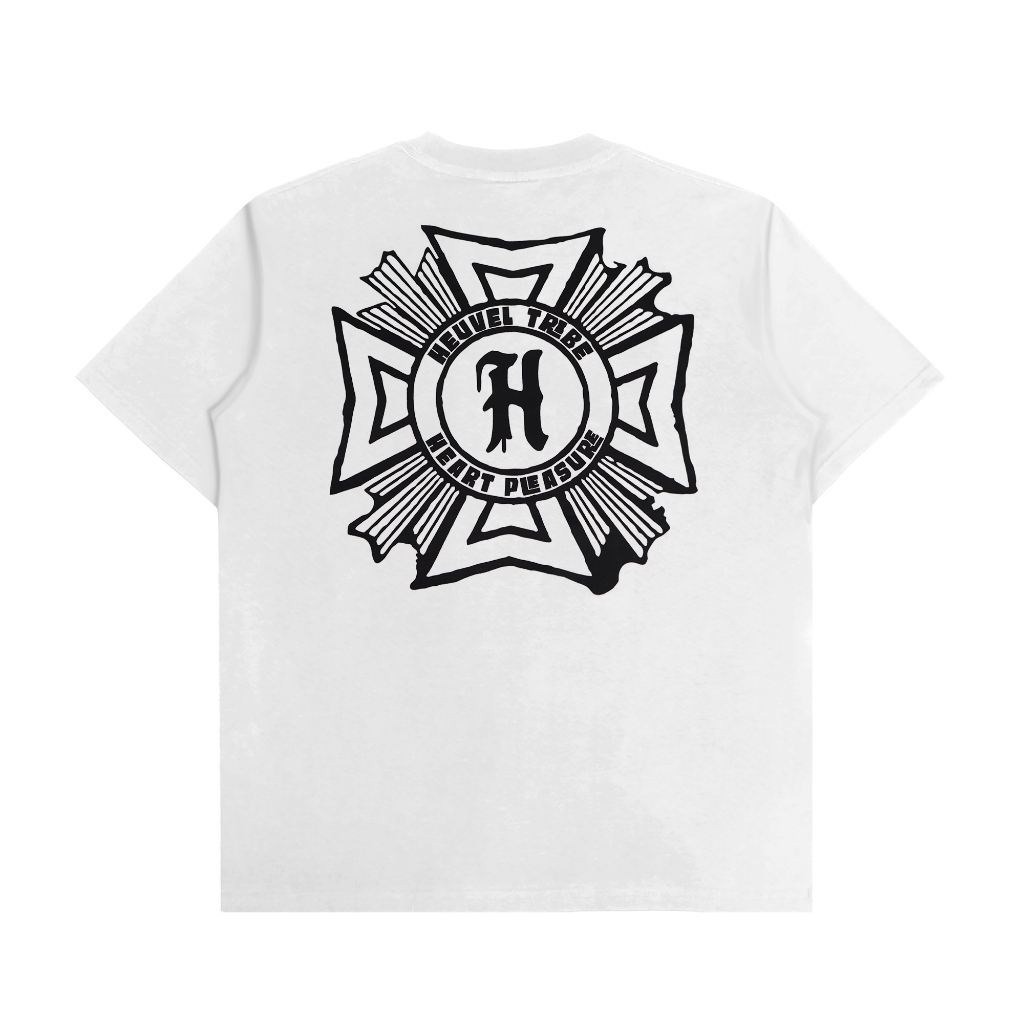 [HOT] Heuvel Tribe เสื้อยืด Azazel สีขาวผู้ชายเสื้อยืด Distro TSH 2501.1338