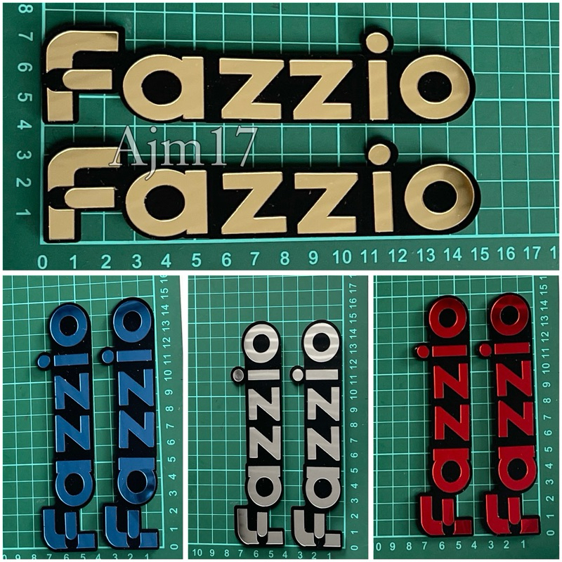 ราคาสําหรับ 3D RAISED ACRYLIC EMBLEMS สําหรับ FAZZIO MOTORCYCLE