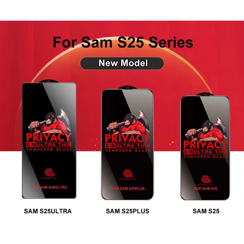 TEMPERED GLASS PRIVACY SPY ULTRA THIN 0.18MM SAMSUNG S25 / SAMSUNG S25 PLUS / SAMSUNG S25 ULTRA / SA