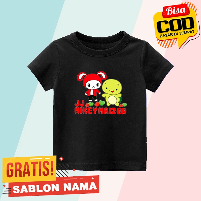 Maizen Mikey Character เสื้อยืดเด็ก / เสื้อยืดเด็กชายและเด็กหญิงแบบกําหนดเองพร้อมชื่อตัวละคร Maizen 