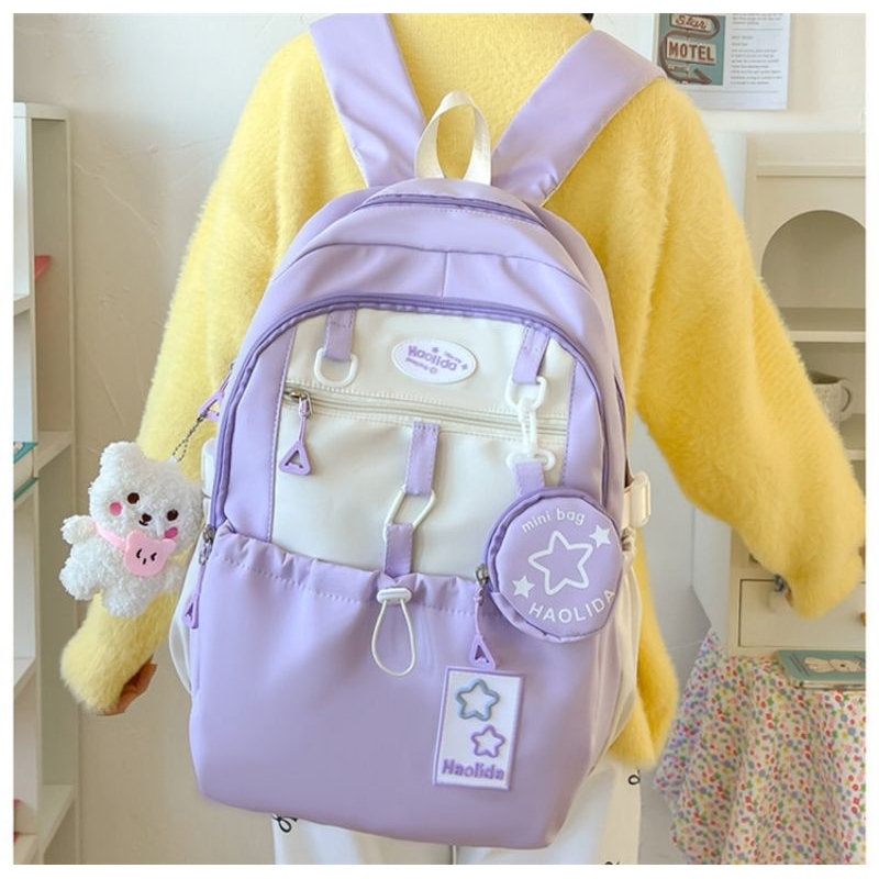 (1 KG FITS 4PCS) 2151 PREMIUM CHILDRENS BAGS, CLOTH CHILDRENS BAGS, KOREAN BAGS, CHILDRENS SSKOLAH B