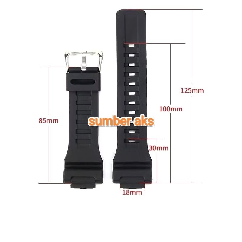 สายนาฬิกา Casio AE-1500WH DW-291H W-737H AE1500 AE1500WH DW291H DW291 ฟรีปากกา
