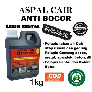 [Premium] Aspal Cair Anti Bocor TOPFORT MERAH Waterproofing 1KG