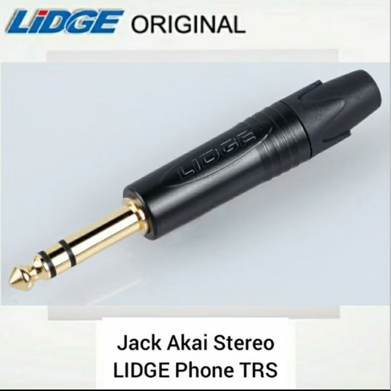 Akai Stereo LIDGE Phone TRS แจ็คสีดํา