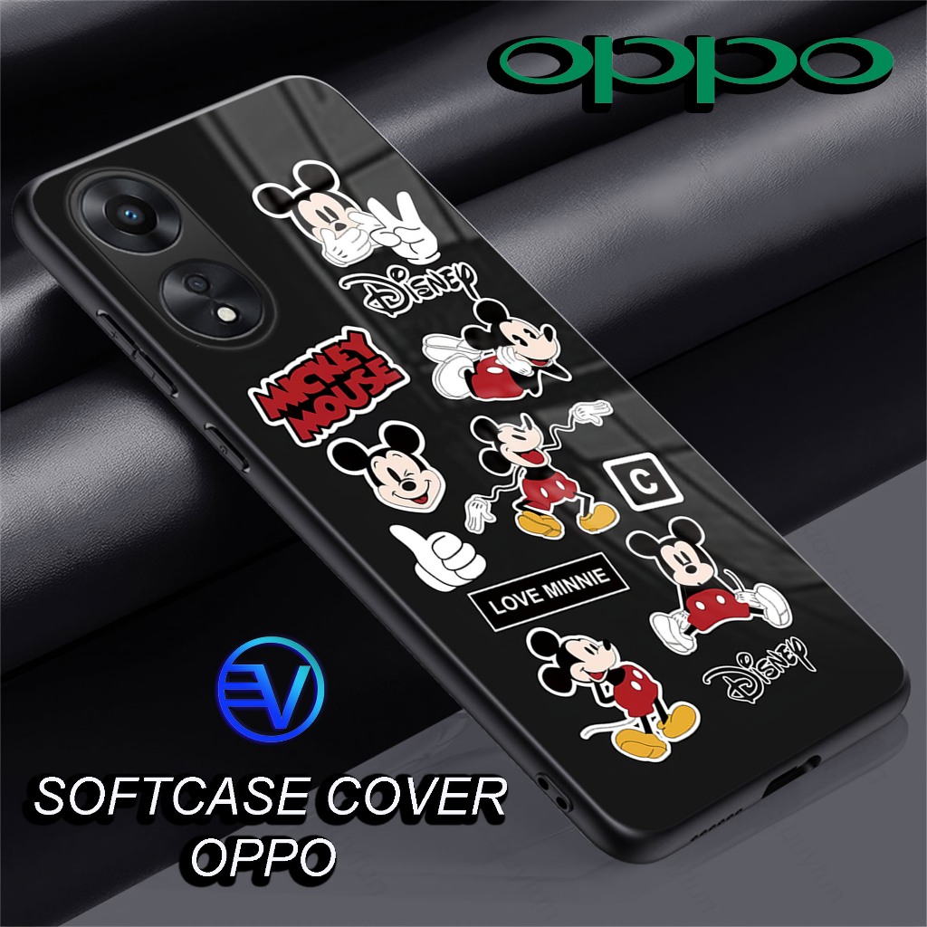 [ GT73 mickey mouse ] Oppo Glossy Softcase (A3X)(A3PRO 5G)(A60)(A16)(A17)(A17K)(A18)(A38 4G)(A58 4G 