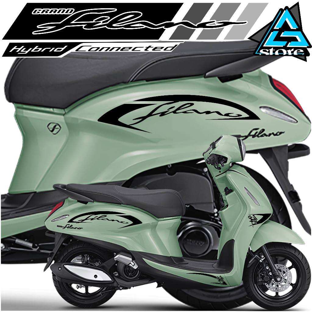 สติ๊กเกอร์ตัด/FL.211/GRAND FILANO STRIPING/GRAND FILANO STICKER/JAPANESE STICKER/GATA LOGO STRIPING
