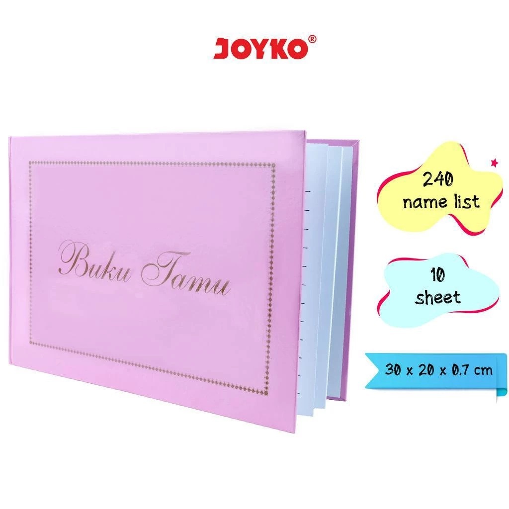 Joyko GB-2030-5 หนังสือเยี่ยมรายการเชิญสีชมพู