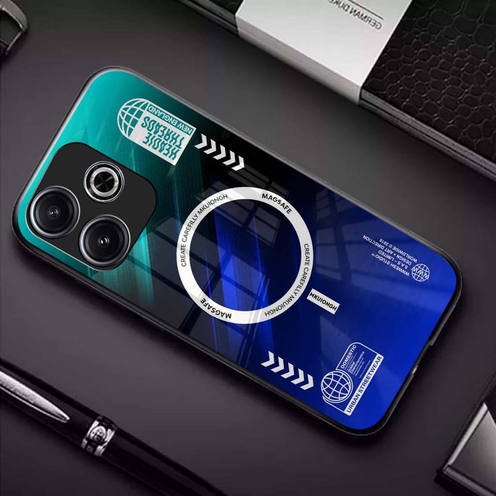 HP (Q94) Softcase Glass Kaca สําหรับ REDMI 13 - REDMI 13X - POCO M6 ใหม่ล่าสุด - เคสโทรศัพท์ TPU กัน