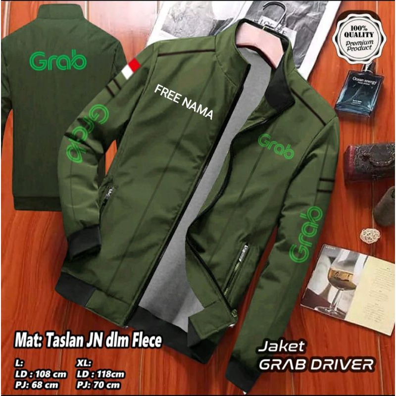 Rubby GRAB WINTER JACKET / เสื้อแจ็คเก็ต GRAB / เสื้อแจ็คเก็ต GRAB / เสื้อแจ็คเก็ตพิมพ์ลาย NAME SCRE