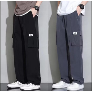 Termurah Celana Panjang Cargo Longgar Oversize Baggy Pants Pria Korean Style Terbaru