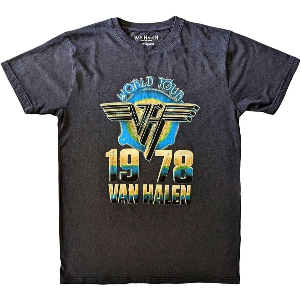 Van Halen World Tour 78 Band เสื้อยืดผ้าฝ้าย Combed 24s เสื้อยืด: สะดวกสบาย มีสไตล์ และคุณภาพระดับพร