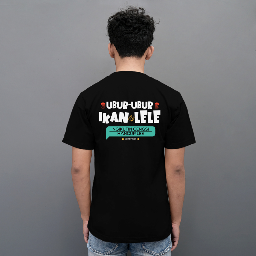 Kepstore Official - เสื้อยืดแมงกะพรุนปลาดุก Ngikkutin Gangsi Crushed Lee - เสื้อยืด Unisex Combed 24