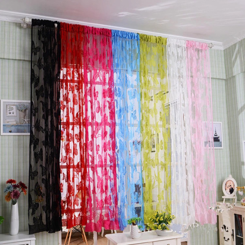 [MADANI] ALPHABET THAD CURTAIN BAIC CURTAIN FLOWER CURTAIN CURTAIN WINDOW CURTAIN AESTTHETIC CURTAIN