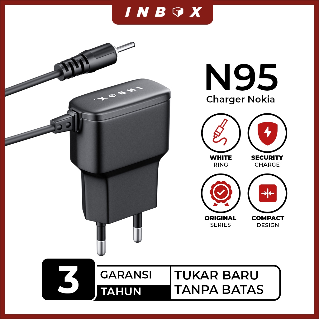 INBOX N95 Travel Charger Nokia Old School Small Pin Head Plug