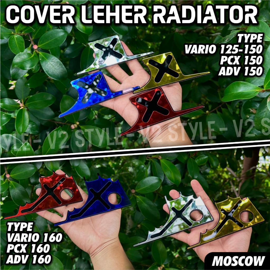 HONDA STYLO RADIATOR คอฝาครอบ GARNISH 160 VARIO 125 150 160 ADV 150 160 PCX 150 160 อุปกรณ์เสริมรถจักรยานยนต์รถจักรยานยนต์ RADIATOR NECK VARIATION STICK 4 MM THICK ACRYLIC PNP TWO RADIATORNISH ORIGINAL MOSCOW