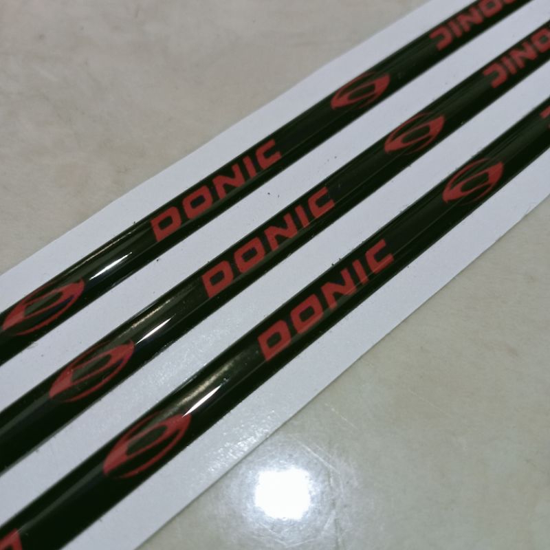 SIDETAPE เกรด A LIS BET PINGPONG (DNC) นูนยืดหยุ่น UK 6mm x 45cm เคลือบเงา