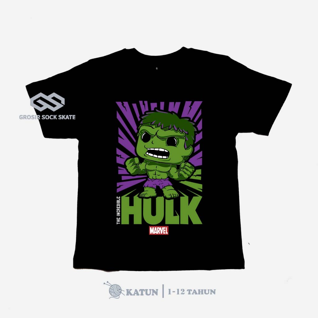 CHILDRENS BAND T-SHIRTS/ CARTOON HULK T-SHIRTS AGE 1-12 YEARS