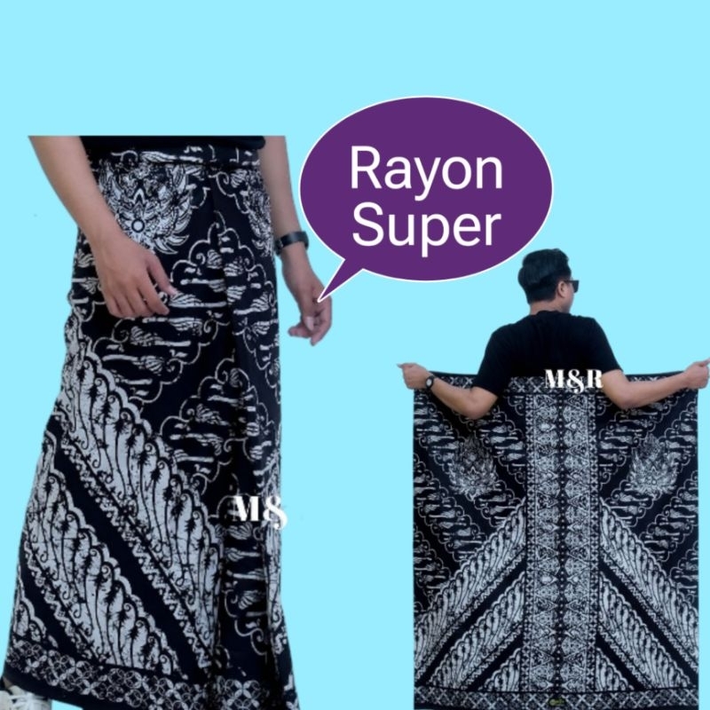 Santri Batik Sarong Gus Kautsar Batik Sarong Gus Iqdam Sarong วัสดุพรีเมี่ยม Batik Blue Zikr Motif