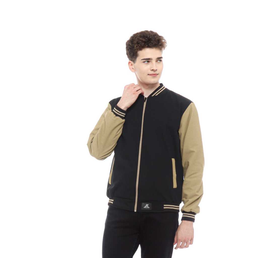 COMBINATION CANVAS BOMBER JACKET - PREMIUM CANVAS BOMBER JACKET MENS CANVAS BOMBER PARIASI