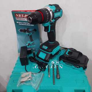 NRT PRO DC-740 20 volt BRUSHLESS Impact Drill Bor tembok beton Baterai