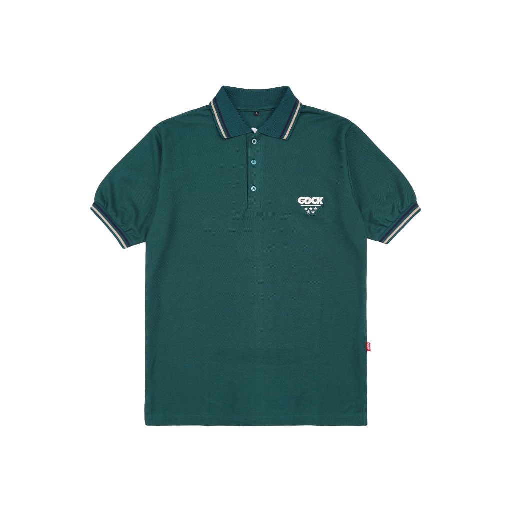 KATUN GDCK เสื้อโปโลสีเขียว PEGULA / เสื้อโปโลคอปกแขนสั้นผ้าฝ้าย