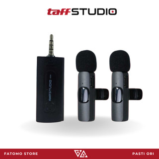 [ORI] TaffSTUDIO Clip On Mic Wireless Noise Reduction Vlogging Singing 3.5mm - K35 Pro