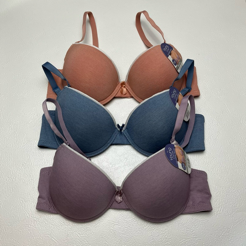 Young Curves Wired Bra Demi Cup YCB0287 ขนาด 34B 36B