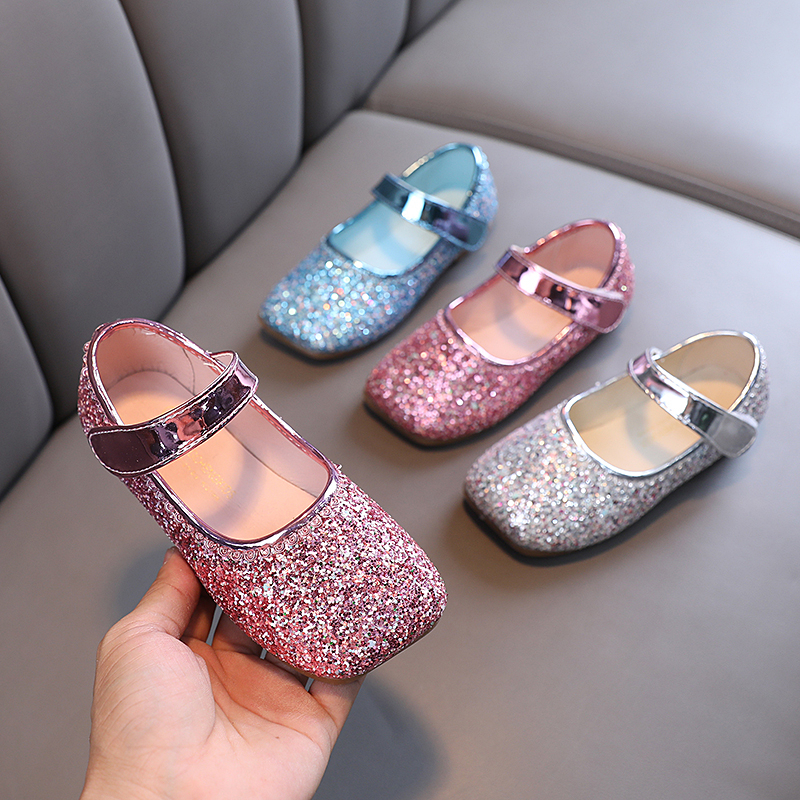 LOEI Lulu Kids Girls Glitter Slip-On Shoes KD001