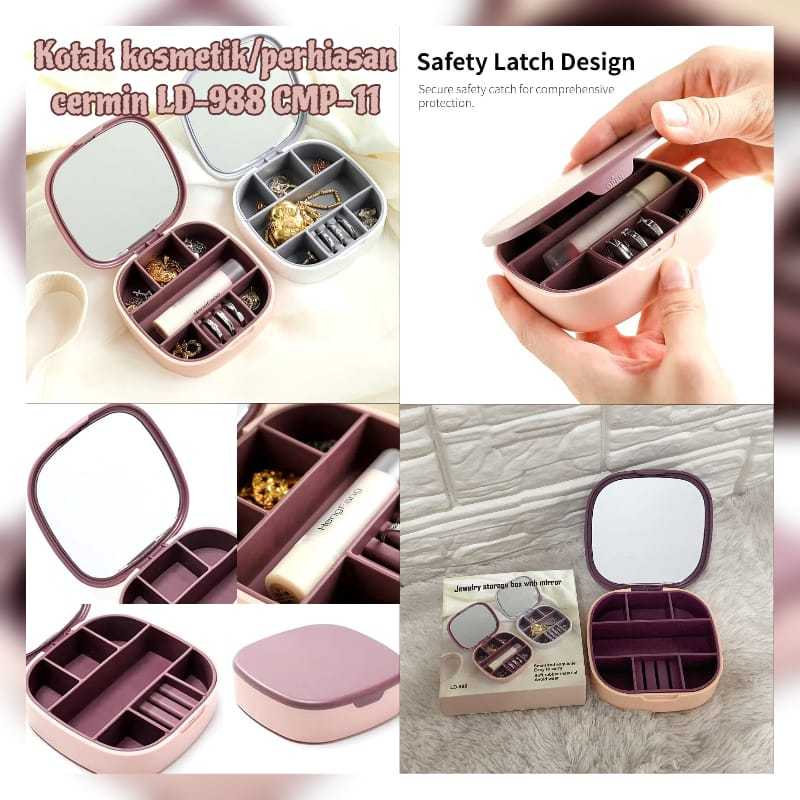 กล่องเครื่องสําอาง/กระจกเครื่องประดับ LD-988 CMP-21/Travel กล่องเก็บเครื่องประดับกล่องเครื่องประดับต