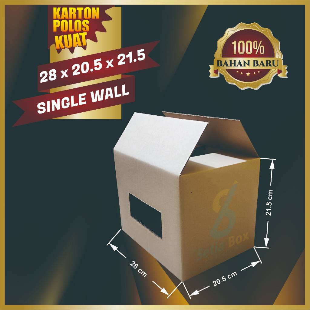 PLAIN CARDBOARD / CARDBOARD กล่องขนาด 28x20.5X21.5 CM, SNACK CARDBOARD สําหรับ BREAD, CAKE, SNACKS