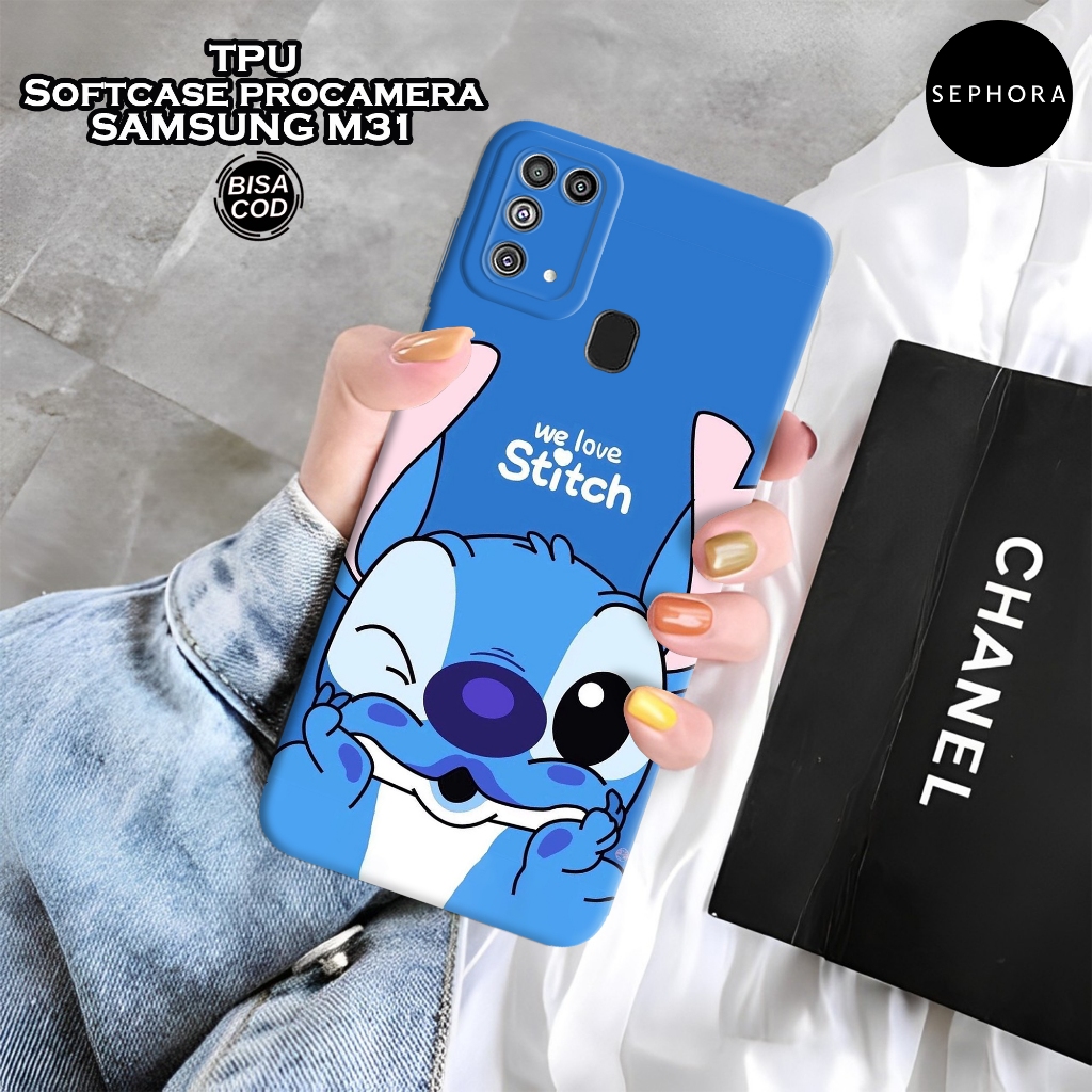 HP เคส Samsung M31 ใหม่ล่าสุด - เคส Stitch แฟชั่น - Samsung M31 Softcase - เคส Pro - เคส Samsung M31