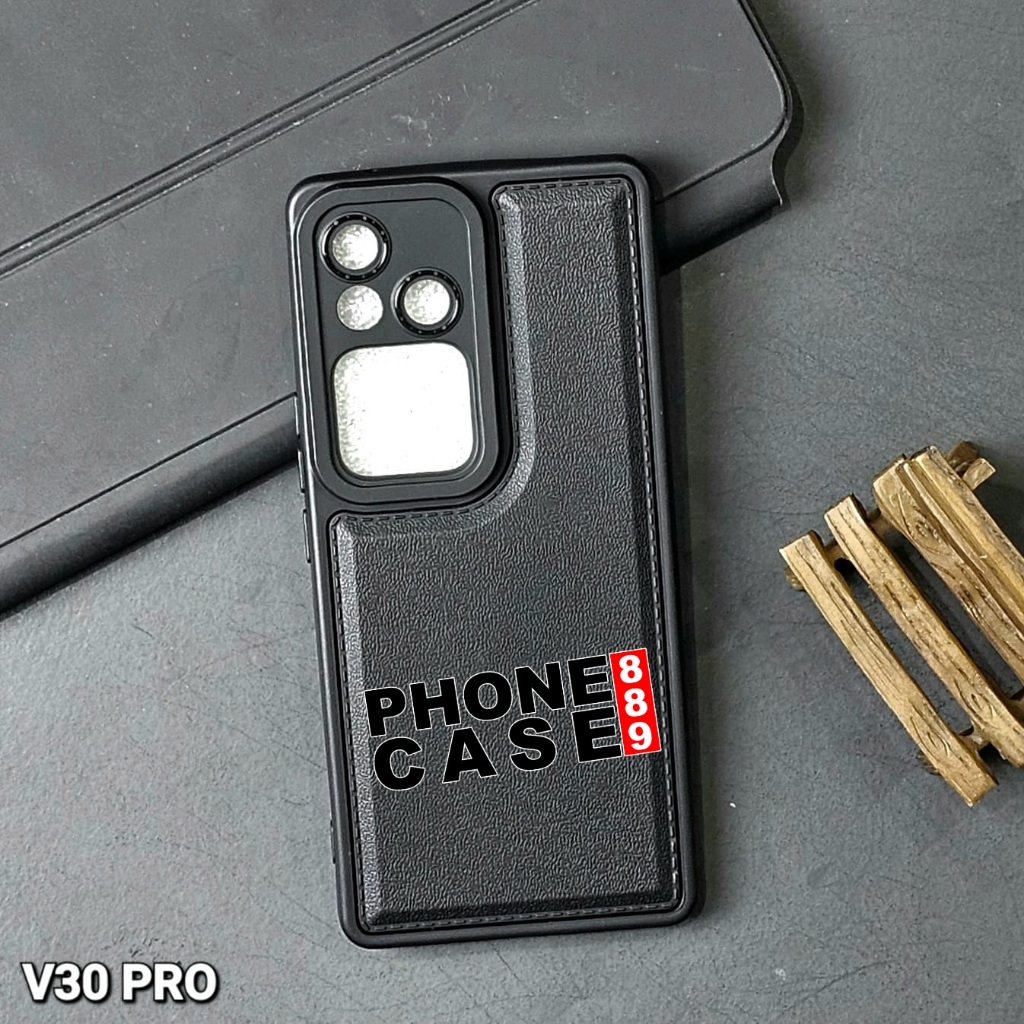 VIVO V30 PRO CASE LEATHER PRO BLACK CASE สีดํา VIVO V30 PRO