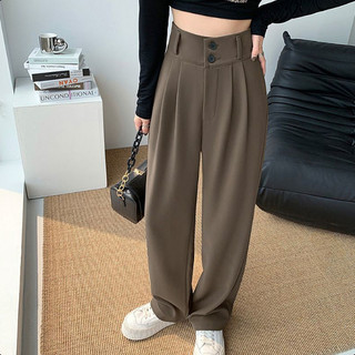 GDTIMA Celana Panjang Wanita Wide Highwaist Pants Celana Kantor Wanita Basic Korean Long Trousers