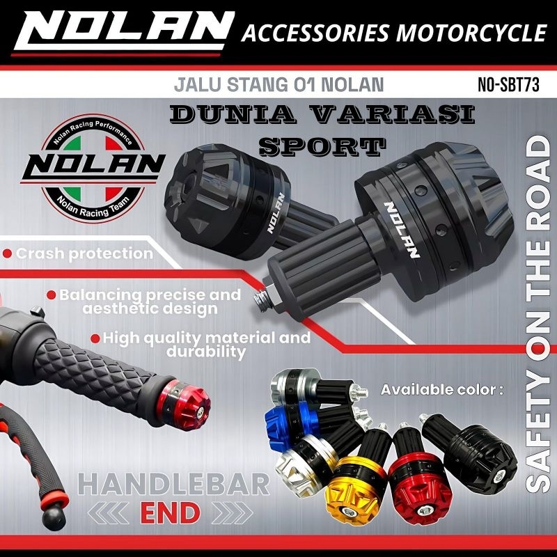 Original Nolan Bar End รุ่น SBT73 Universal -Dunia Variasi