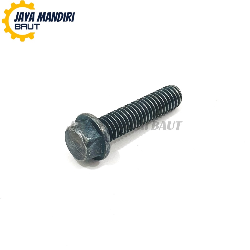 HIJAU Flange Bolt M6x25 Bolt Cap Key 8 6x25 6mm M6 สีเขียว