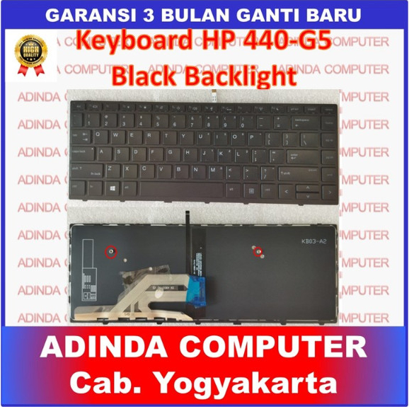 HP Probook 440-G5 440 G5 430-G5 430 G5 445-G5 445 G5 440-G6 Black Backlight - Silver Backligh