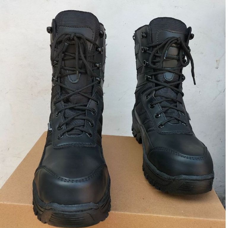 Hitam PDL รองเท้านิรภัย IRON TIP PDL TNI POLRI สีดํา