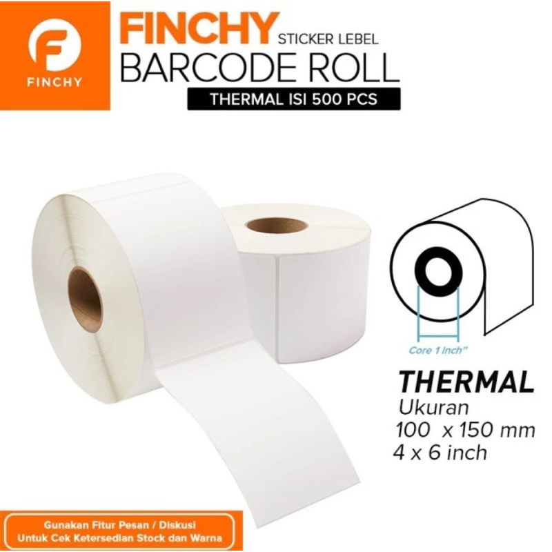 THERMALT LABEL STICKER PRINT BARCODE UK 100x150 ซม. คูปอง 500 แผ่น