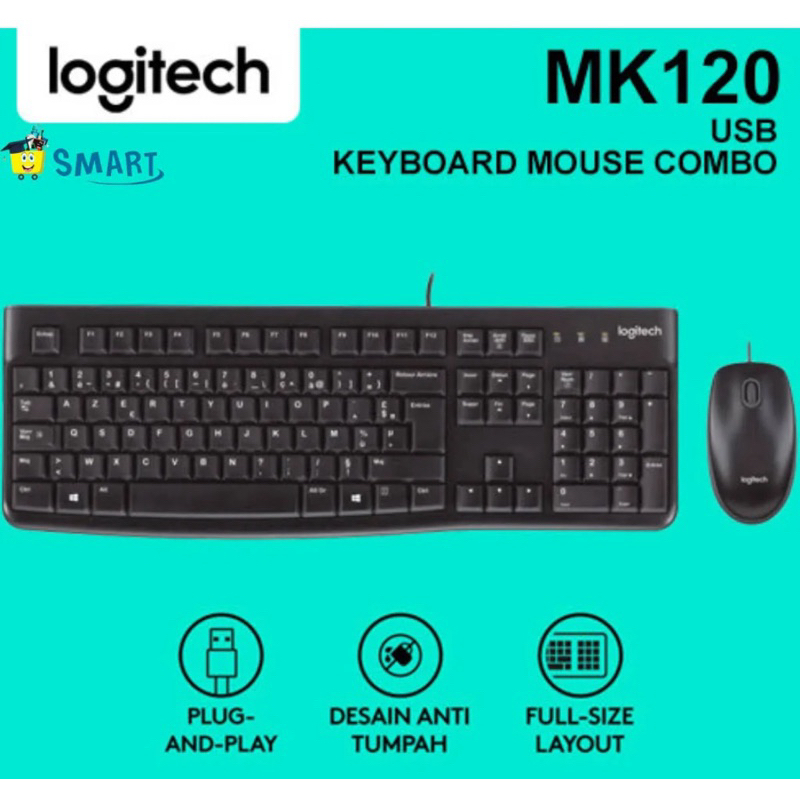 เมาส์คีย์บอร์ด Logitech MK120