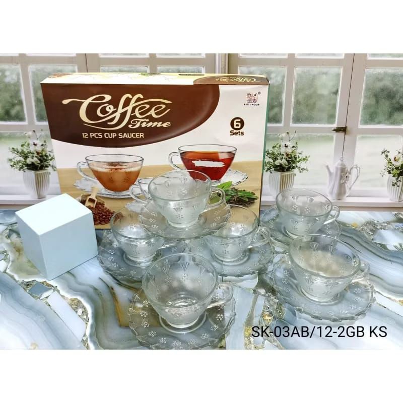 ถ้วย SAUCER COFFEE TIME SK-03AB คอนเทนติส 6 ชุด