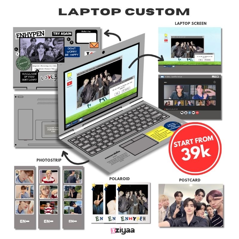 อัลบั้ม KPOP แบบกําหนดเอง | อัลบั้มแล็ปท็อป | KPOP CUSTOM FANMADE LAPTOP ALBUM โดย Iziyaa