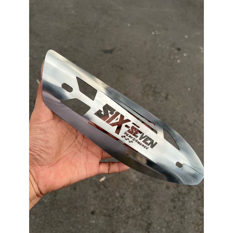 ฝาครอบท่อไอเสีย Stainles CUTTING By Six Seven Vario Pcx Mio Sporty M3 Nmax Aerox Etc