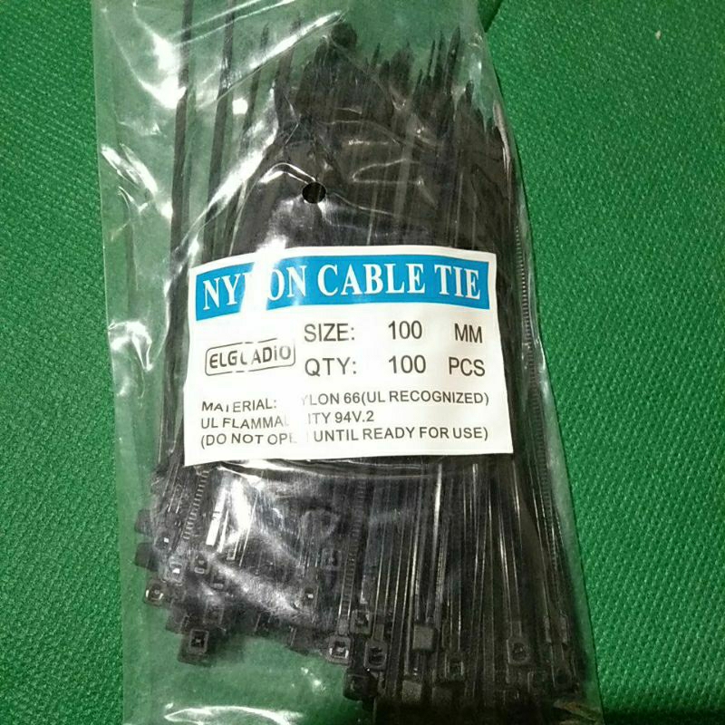 ES KABEL TIE สายผูกสายผูกสายเคเบิล tis tali tis/tali ikat สาย tis 2.5x100