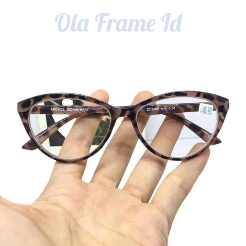Cat Eye/Horn Leopard แว่นสายตาสั้น ZC248