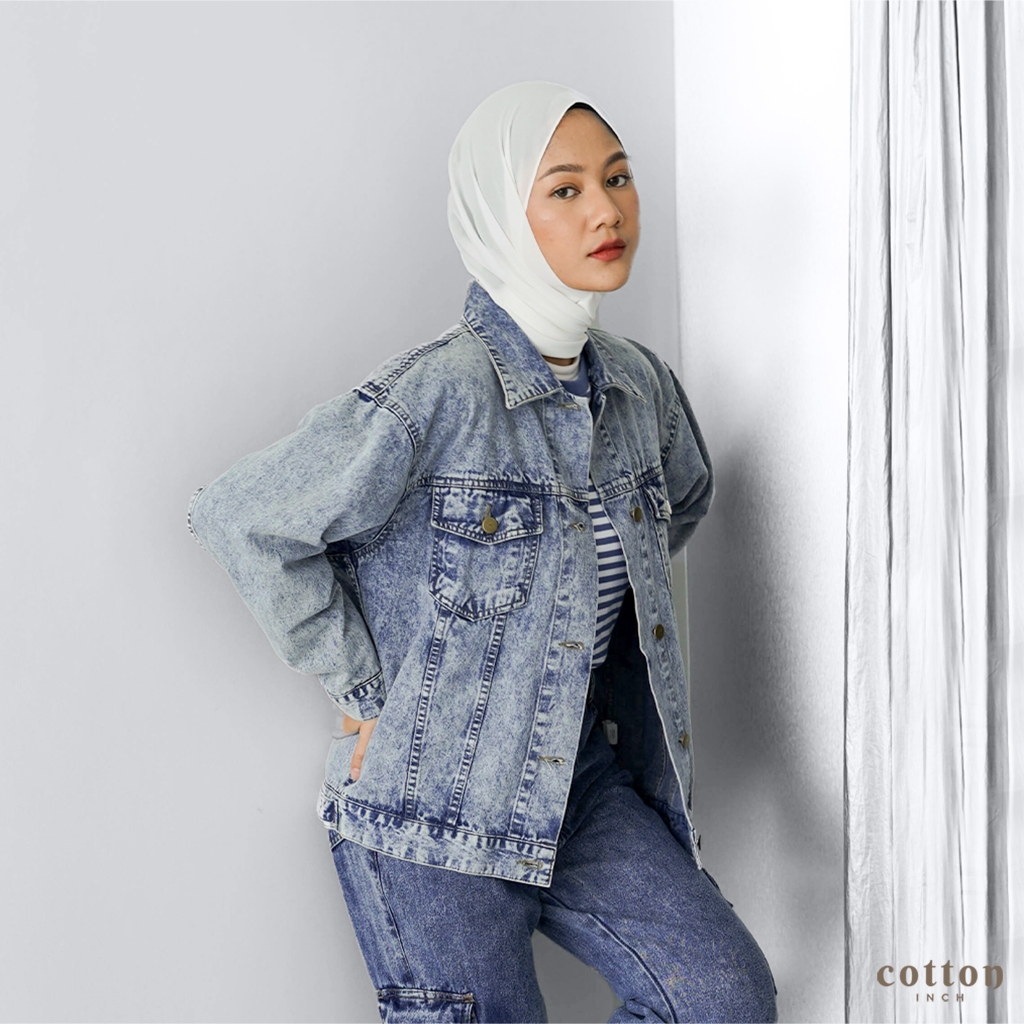 Best Cotton Inch - เสื้อแจ็คเก็ตยีนส์ผู้หญิง Michelle