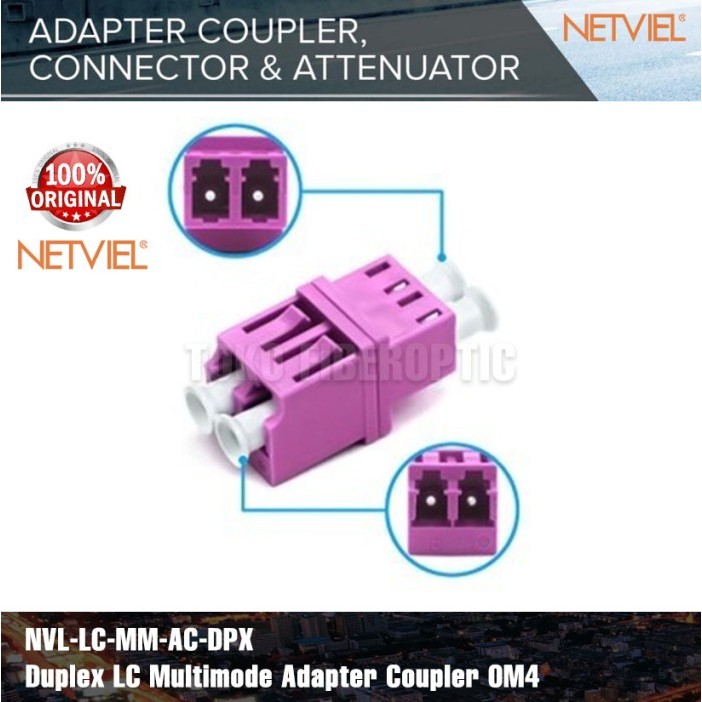 Netviel Duplex LC Multimode OM4 Adapter Coupler