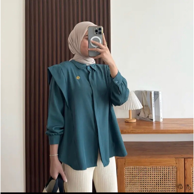 ANDINI เสื้อโปโลสีน้ําเงิน