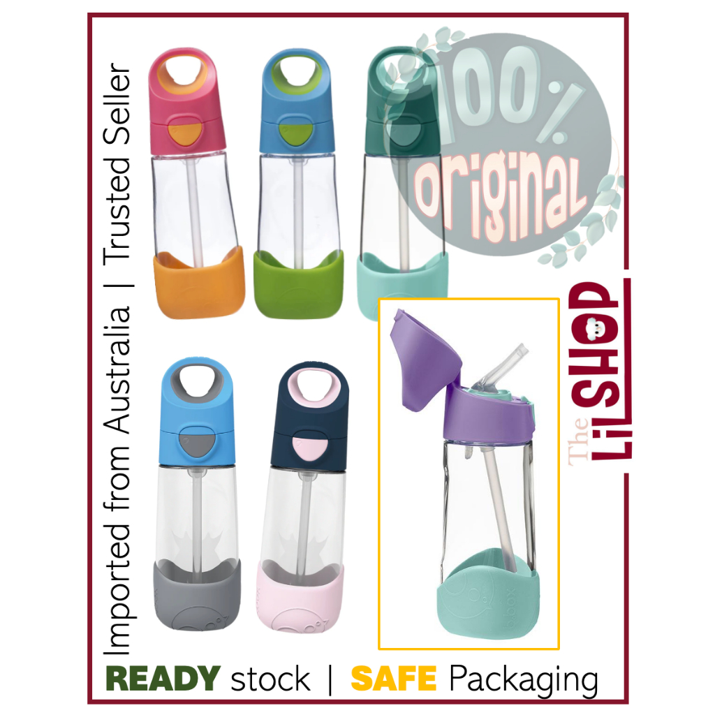 B.box bbox Tritan Drink Bottle 450ml - ขวดดื่มสําหรับเด็ก - BPA, Phthilates หรือ PVC FREE